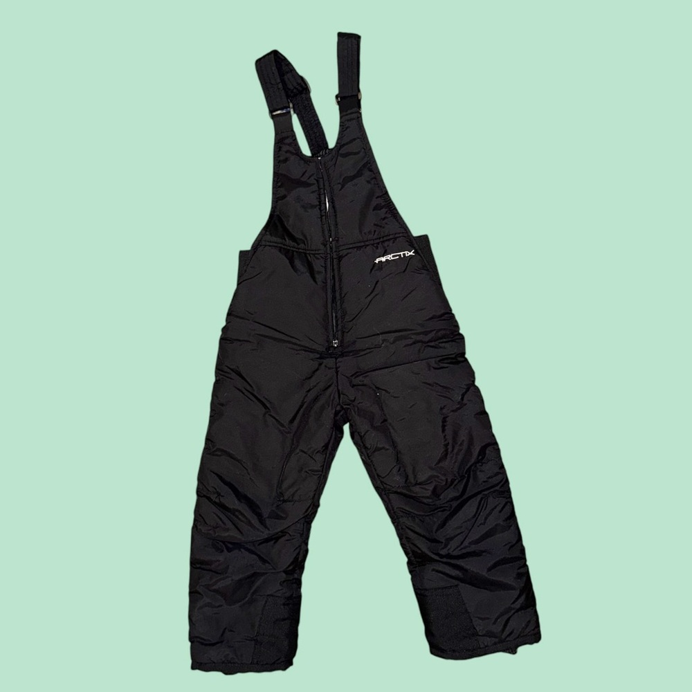 Arctix Kids Black Snow Bib Overalls (4T)